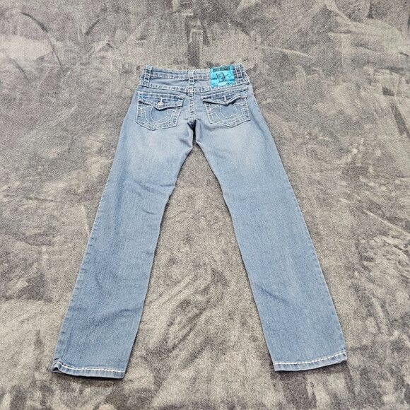 Vintage true religion Jeans World tour Joey Super T 24-803mybt flap pockets Y2K - Picture 7 of 12